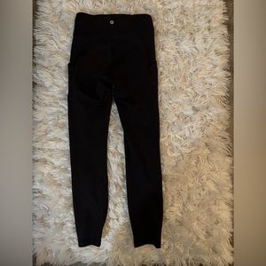 Lululemon Fast & Free black/grey leggings